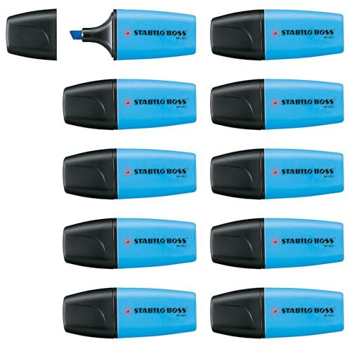 STABILO - Textmarker - BOSS MINI - 10er Pack - blau