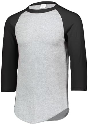 Augusta Sportswear Baseball Jersey 2.0, Athletic Heather/Black, XL