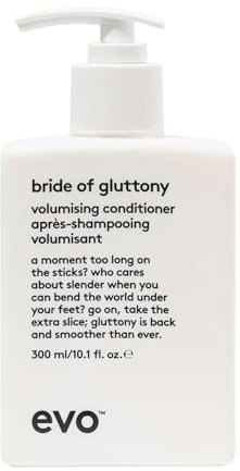 EVO bride of gluttony volumising conditioner, Volumen für alle Haartypen, speziell für feines Haar, verleiht Geschmeidigkeit und Glanz, reduziert Frizz, vegan, ohne Sulfate, 300 ml