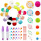 Allazone 57 Stück Pompom Maker, Fluff Ball Weaver Nadel Pompom Maker Sets mit Pompom Maker, 12 Farben Garn, DIY Fluff Balls Knitting Craft Making Kit mit Nähschere für Kinder und Erwachsene