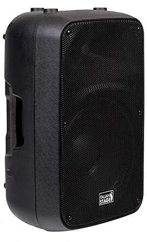 PROEL ITALIAN STAGE IS SPX10A - Diffusore Cassa attiva bi-amplificata da 300w di picco e cono da 10, per feste karaoke eventi, Nero (IS SPX10A)