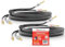 Nakamichi 24K vergoldeter Bananenstecker mit Lautsprecherkabel, 99,9% sauerstofffreies Kupfer (OFC), robustes geflochtenes Kabel, CL2-zertifiziert - Schwarz (12AWG / 3 Fuß / 0,9 Meter) 2er-Pack