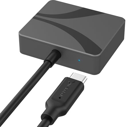 SABRENT USB-C-hölje för M.2 2230 PCIe NVMe SSDs, 10 Gbps överföringshastighet, UASP och trim-stöd, kompatibelt med Windows, macOS, Linux (EC-NE30)