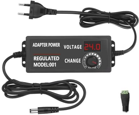 Arotelicht LED Trafo 3-24V Verstellbarer Netzteil DC 3A Netzadapter Adapter Power Supply Steckernetzteil Transformator für SMD5050 SMD3528 LED Streifen Strip Stripe RGB Leiste
