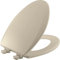 Bemis 1500EC 146 Almond längliches Formholz WC Sitz mit leicht zu reinigendem & wechselbarem Scharnier, 1 Packung