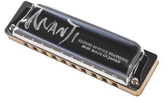 Suzuki M-20HM-C Manji 10-Hole Diatonic Harmonica, Minor Tuning, Key of C