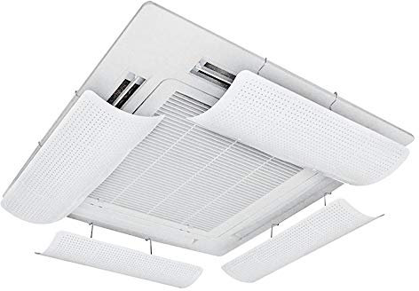 YilwnnCse Air Conditioner Deflector for Central Air Conditioning Lightweight&Flexible&Soft ABS Microporous Guide Wind Prevent the Air From Blowing Straight Simple Installation (58CM/1Pc)