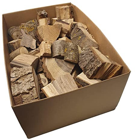 Exstream BBQ Wood Chunks BBQ 25 Litre Box For Food Smoking (Hickory 25 Litre)