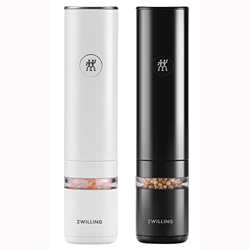 ZWILLING 53103-702-0 Enfinigy Electric Salt/Pepper Mill, Plastic, White/Black
