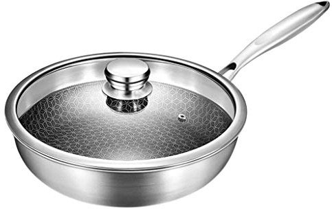Stekpanna Nonstick stekpannor kopparpanna med löstagbart bekvämt handtag, reptålig yta, omelettpannor med