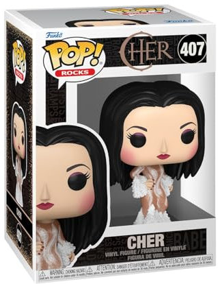 Funko Pop! Rocks: Cher - (Met Gala 1974) - Vinyl-Sammelfigur - Geschenkidee - Offizielle Handelswaren - Spielzeug Für Kinder und Erwachsene - Music Fans - Modellfigur Für Sammler und Display