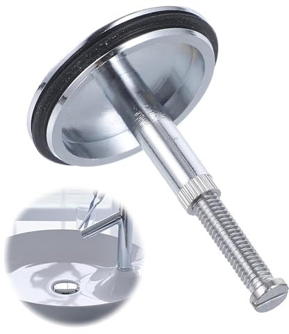 Bouchon de Baignoire 43 mm Universel Réglable Bouchon de Baignoire Élégant Bouchon Lavabo Salle de Bain Bouchon d'évacuation Chromé en Laiton Massif Bouchon de Vidange pour Baignoire, Cuisine,48~68mm