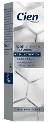 Cien - Cell Intense Straffendes Gesichtsserum, 30 ml, mit Hyaluronsäure und Kollagen, zelluläre Aktivierung, verhindert Alterung, für alle Hauttypen