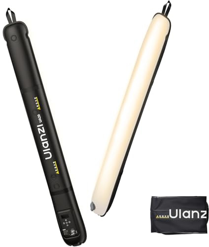Ulanzi UA20 20W Bi-Color Inflatable Tube Light, Portable Handheld Magnetic 2700K to 6500K CRI 95+ Air Video Streaming Light 1/4 Mount Photography Lighting Stick