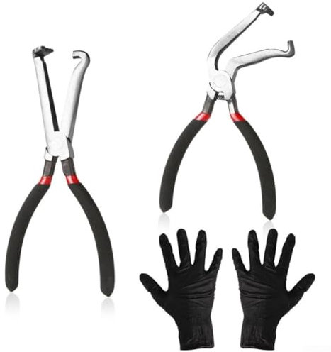 PETSTIBLE Kfz-Elektro-Trennwerkzeug-Set, gerade und abgewinkelte Zange für die Fahrzeugwartung