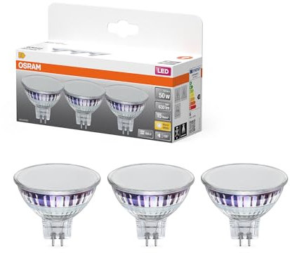 OSRAM Spot LED Star MR16 5,3 W 827, blanc chaud 2700 K, GU5.3, 120°, 630 lm, sans mercure