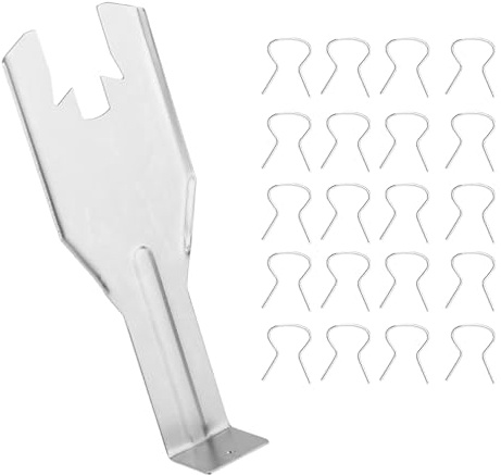 76951 Fönsterhandtag Borttagning Verktyg med 20st 76980 Hållare Klipp, Window Handle Crank Removal Tool Metall Bil Reparation Sats för de Flesta Bildörr Paneler