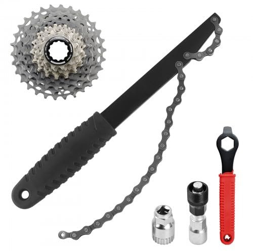 Samlonge Smagliacatena Bici Attrezzo, Ruota Libera Catena Frusta Attrezzo di Rimozione, Frusta a Catena per Bicicletta, Estrattore Manovella Bicicletta Kit Ruota Libera Bici Attrezzi per Catene