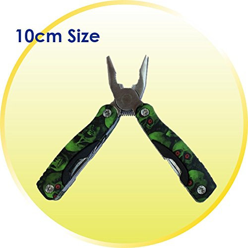 Alicates plegados de 10 cm de longitud para exteriores, diseño de camuflaje, 7 colores, alicates plegados, herramienta versátil, equipo de camping