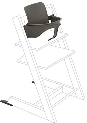 Tripp Trapp Baby Set de Stokke, Gris Bruma - Convierte la Silla en una Trona - Asiento extraíble para 6-36 meses - Compatible con los Modelos Tripp Trapp posteriores a mayo de 2006