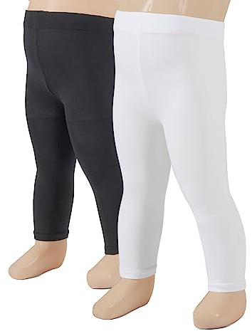 CALZITALY 2 PARES X LEGGINGS CORTOS SEMI OPACOS PARA BEBES | MALLAS CORTE PIRATA EN MICROFIBRA | 40 DEN | NEGRO, BLANCO | 4/6, 8/10, 12/14 AÑOS | CALCETERÍA ITALIANA |