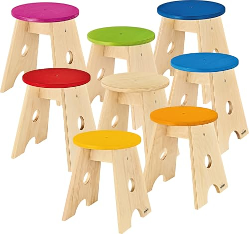 Nino Percussion Classroom Cajon Chairs, 8 Stück