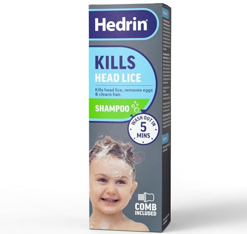 Hedrin All in One Shampoo, 100 ml, tötet Kopfläuse, entfernt Eier und reinigt das Haar
