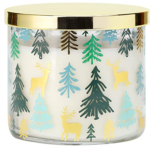 Christmas Candle, Pine Scented Candle, Christmas Tree Scented Candle, Winter Candle, Large 3 Wicks Candle, 14oz