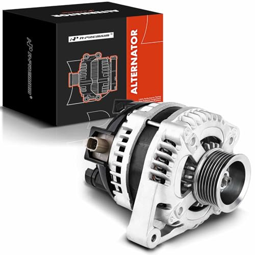 A-Premium Alternator Compatible with Honda & Acura Vehicles - Accord 2008-2012 L4 2.4L, TSX 2009-2014 L4 2.4L - 12V 130Amp CW 7-Groove Pulley, Replace# 104210-5890, 31100-R40-A01, 06311-R50-505RM