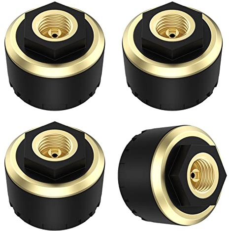 HUIOP Monitor de presión de neumáticos,Sistema de Control de presión de neumáticos Alarma de neumáticos de Coche a Prueba de Agua BT 5.0 Transmisión inalámbrica Pantallas en Tiempo Real Presión y