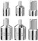 MeoZynxadril 6 Stück Adapter Satz, Stecknussadapter, Stecknuss Adapter Set, für Ratschen 3/4 auf 1/2, 1/2 auf 3/4, 1/2 auf 3/8, 3/8 auf 1/2, 3/8 auf 1/4, 1/4 auf 3/8, für Knarren, Steckschlüsseln