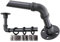 HOUSE OF DREAMS-Bastone per Tende Estensibile Industriale in Metallo Nero Opaco, Lunghezza Regolabile 120–210 cm, Montaggio a Parete o Soffitto. Design Moderno per Soggiorno, Camera da Letto, Cucina.