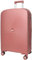 MY TRAVEL BAG Hartschalen-Koffer Trolley Tasche Reisekoffer Polypropylen (Handgepäck-Mittel-Groß-Set) 360° Zwillingsrollen (Pink, Großer Koffer (77cm))