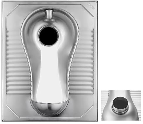 Squat Pot, Toilette in Acciaio Inossidabile 304, Progettate Anti-Odore per Bagni di Bar e KTV,A