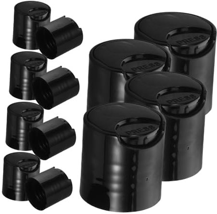 BESTYASH 50pièces Bouchons à Pression Plastique Pour Bouteilles à Large Adaptés Pour Distributeurs De Pompes Et Recharges Cosmétiques