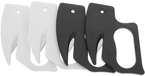 SAFIGLE 4 Pezzi Apripacchi Multifunzionale in Acciaio Inossidabile e Pp Design Creativo, Resistente e Compatto per Uso Ufficio e Casa