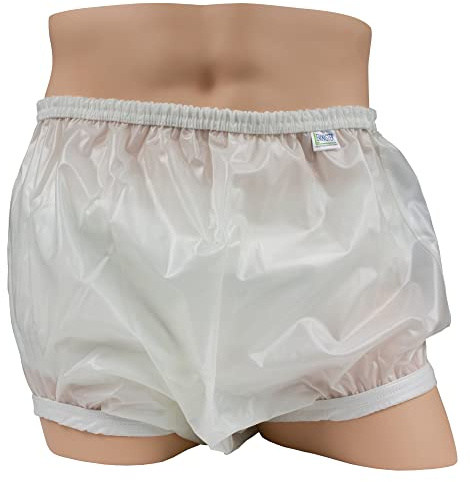 Leakmaster Deluxe Heavy Duty Adult Pullon Plastic Pants. Features Premium Quality Extra Thick 7 Mil Vinyl, Enclosed Elastic, Extended Waist and Roomy Fit. Size: Large Fits 36-42 Inches