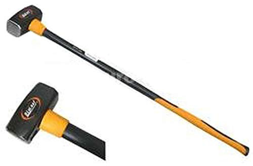 Abbruchhammer 4000 g XL Hammer 4 Kg Vorschlaghammer Lang Fiberglas DIN 1042 Sturmhammer Antivibrationsgriff aus Elastomer für sicheren Halt