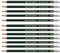 Faber-Castell 205045 - Bleistift Castell 9000 mit Gummitip, Härtegrad HB, 12 Stück