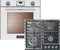 Kaiser Gasbackofen Gasherd-Set EG 6374 W + KCG 6383, Einbau-Backofen 60cm in Weiß/Gas Backofen/Gas-Kochfeld 60 cm in schwarz Glas/Autark/Drehspieß/Grill/Heißluft/Selbstreinigung/Erdgas/Propangas