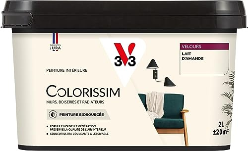 V33 Peinture multi-supports Colorissim® Lait d'amande Velours 2L