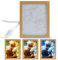 Forhome Beleuchtetes Wandbild mit LED - 3 Farben Einstellbar - USB-betriebener Bilderrahmen - Moderne Wanddekoration für Zuhause oder Büro (Modell D)