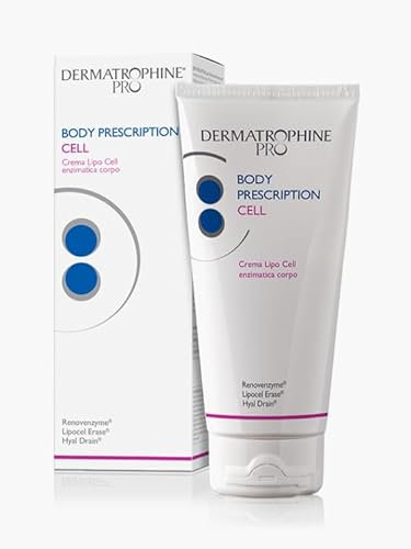 DERMATROPHINE PRO - Body Prescription Cell - Crema Lipo Cell enzimatica corpo - Crema anticellulite forte, drenante e crema rassodante corpo contro l'accumulo dei grassi