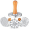 Tagtight 3 Pcs Tampons à Biscuits Moule de Presse à Biscuits en MéTal avec PoignéE en Bois pour Bricolage Cuisson Gâteau Emporte-PièCes Presse à Biscuits pour la Cuisson