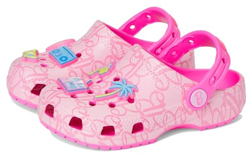 Crocs Mattel Pink Barbie Classic Clog T, Zoccoli Unisex - Bambini e Ragazzi, Multicolore, 23/24 EU