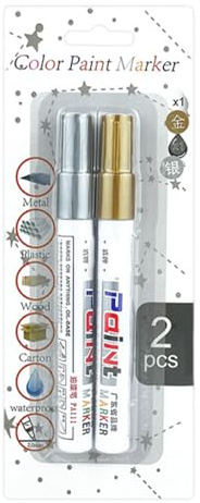 Bolígrafo de pintura para neumáticos – Bolígrafo de pintura para coche, de pintura automática portátil | de retoque a largo plazo, garantiza un alto contraste pintura de vehículos multifuncionales