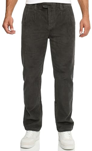 Indicode Pantalon en velours côtelé pour homme avec stretch en coton - Pantalon de loisirs pour homme