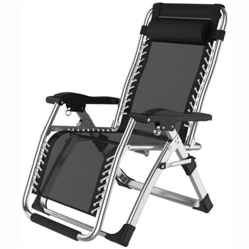HKLJHCVA-BM Zero Gravity Zero Gravity Resistant Outdoor Patio Loungers, Folding Reclining Garden Lounger Chairs