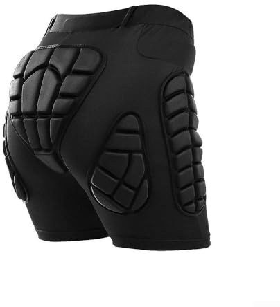 Pantalones cortos de protección de cadera con acolchado EVA de 2 cm para esquí, cómodo protector de glúteos para niños y adultos