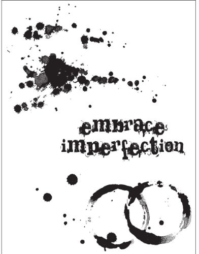 Stampers Anonymous Tim Holtz Cling Rubber Stamp Set, 7-Inch by 8.5-Inch, Spills and Splatters